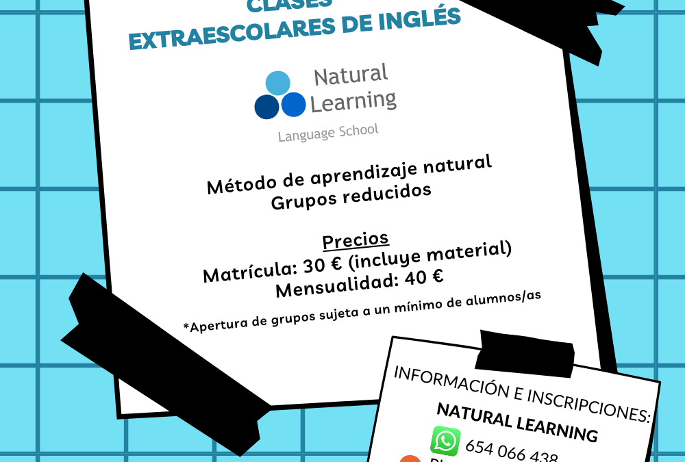 Actividades extraescolares 2021/2022: Inglés.