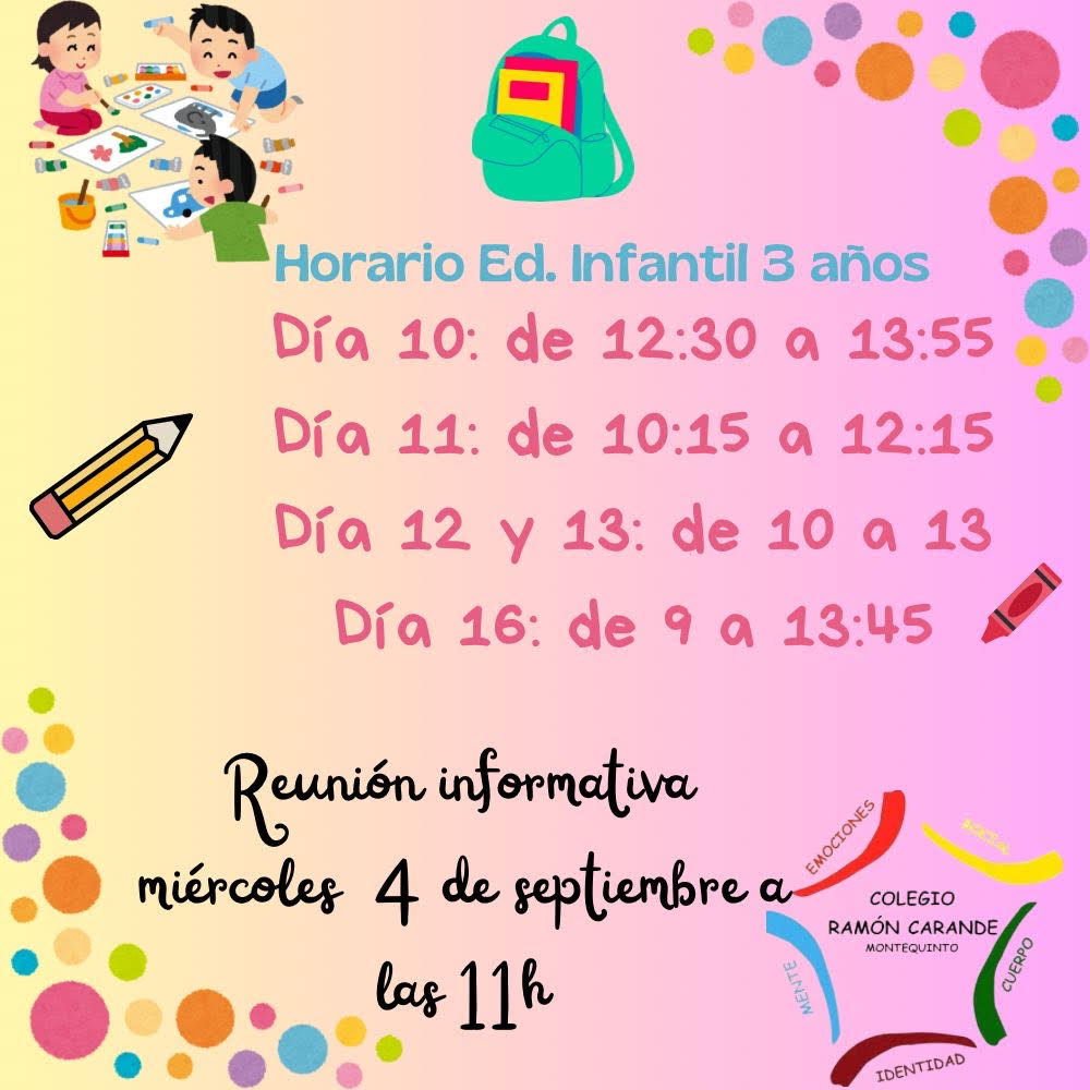 Horario de Ed Infantil 0-3