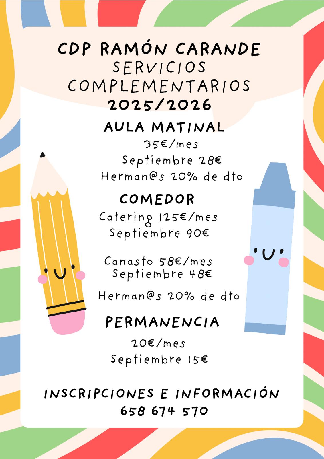 Servicios complementarios